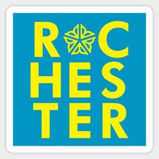 Officially Licensed Typographic Rochester Logo Sticker